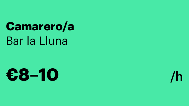 Camarero/a