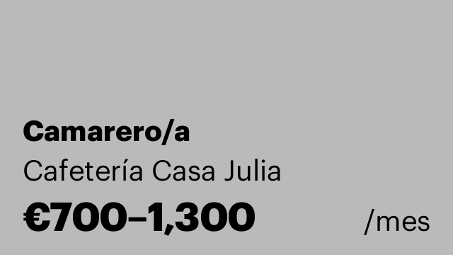 Camarero/a