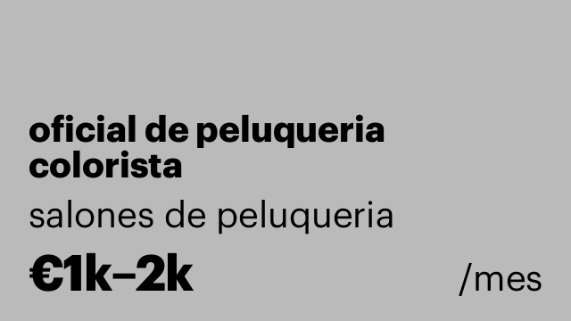 oficial de peluqueria colorista