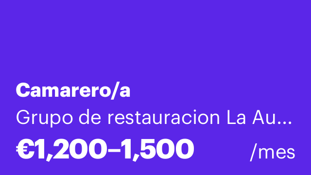 Camarero/a