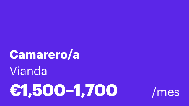 Camarero/a