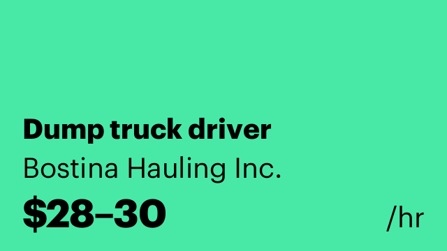 Dump truck driver