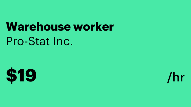 Warehouse worker