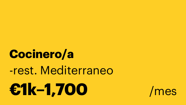 Cocinero/a