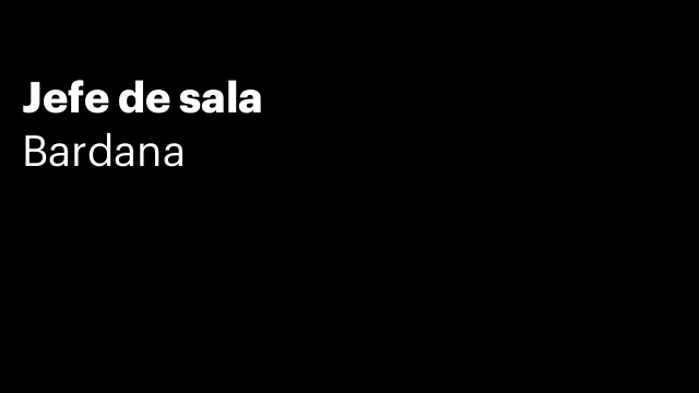 Jefe de sala