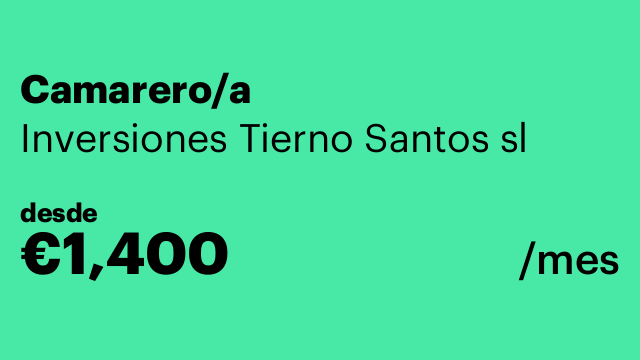 Camarero/a