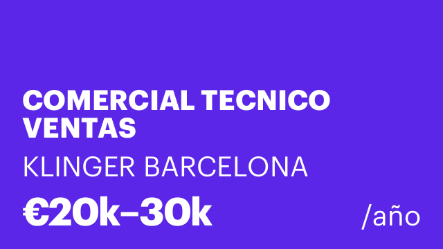 COMERCIAL TECNICO VENTAS