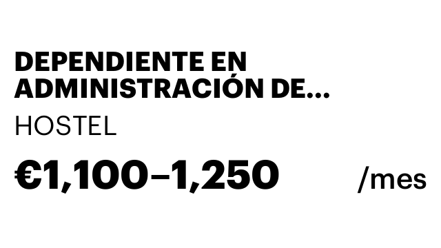 DEPENDIENTE EN ADMINISTRACIÓN DE LOTERÍAS
