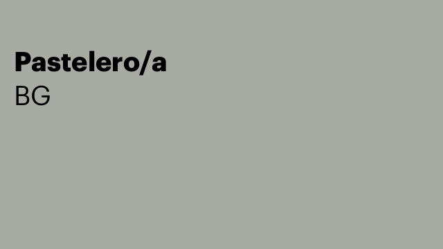 Pastelero/a