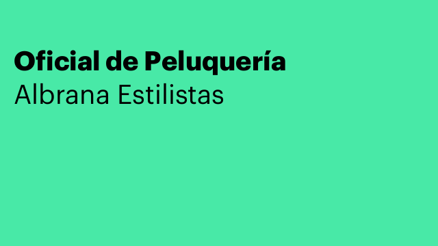Oficial de Peluquería