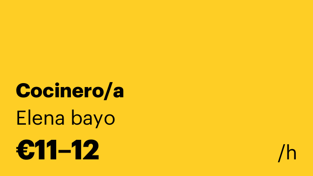 Cocinero/a