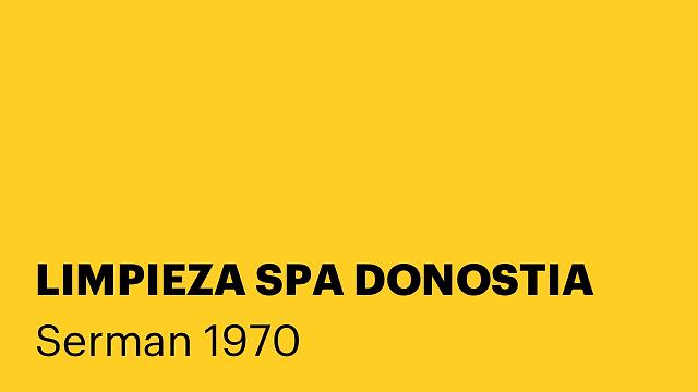 LIMPIEZA SPA DONOSTIA