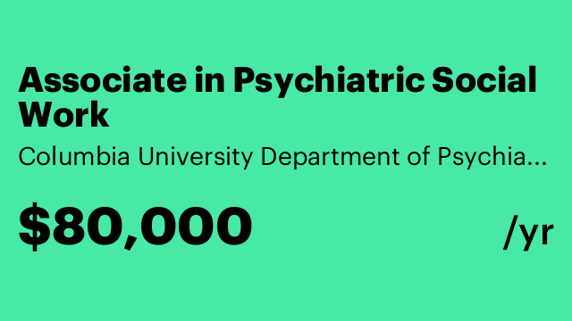 Associate in Psychiatric Social Work
