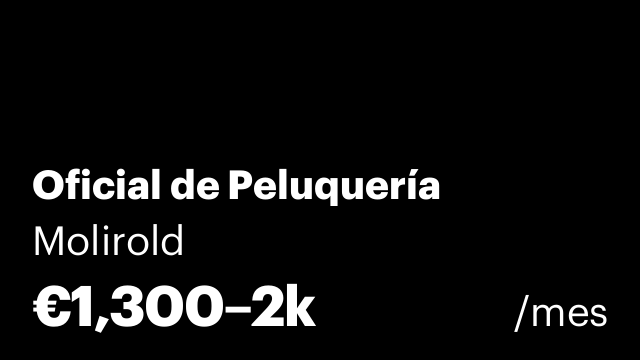 Oficial de Peluquería