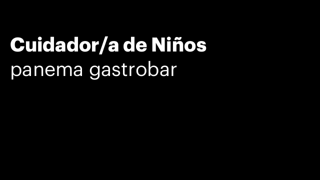 Cuidador/a de Niños
