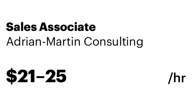 Sales Associate