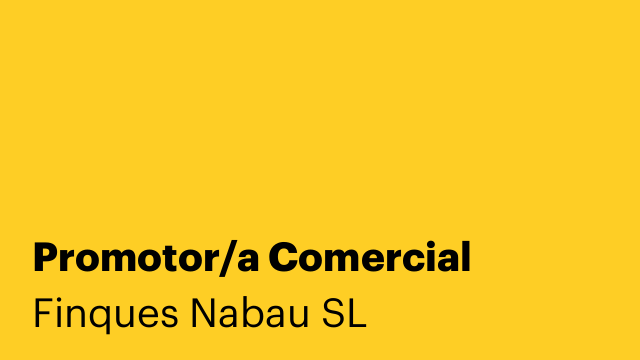 Promotor/a Comercial