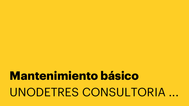 Mantenimiento básico