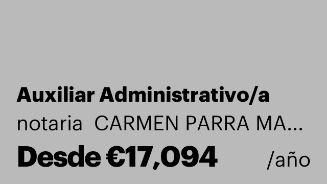 Auxiliar Administrativo/a