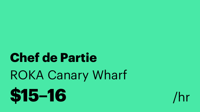 Chef de Partie