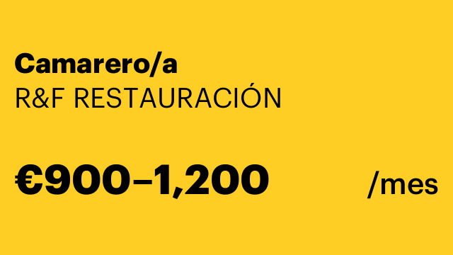 Camarero/a