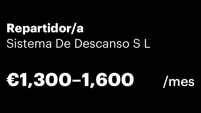 Repartidor/a