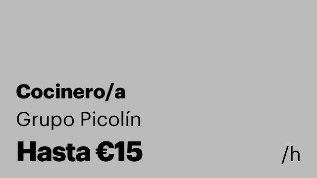 Cocinero/a