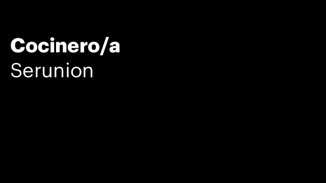 Cocinero/a