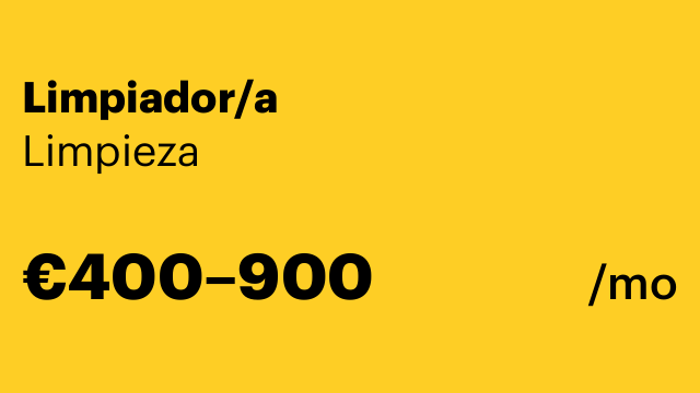 Limpiador/a