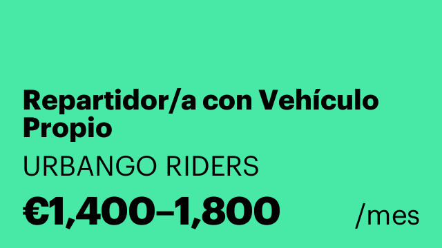 Repartidor/a con Vehículo Propio