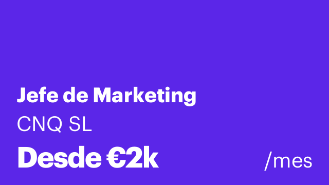 Jefe de Marketing