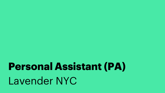 Personal Assistant (PA)