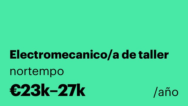 Electromecanico/a de taller
