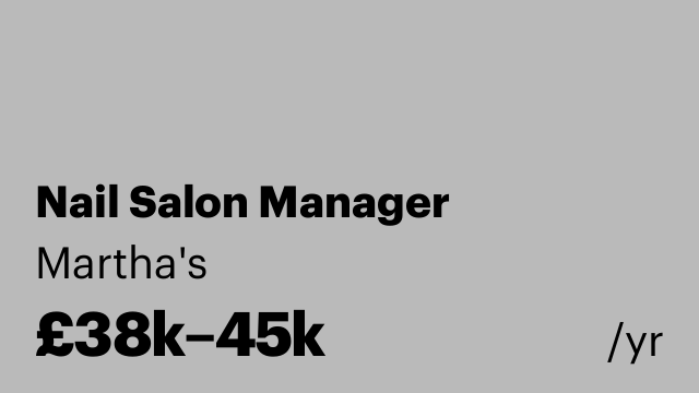 Nail Salon Manager
