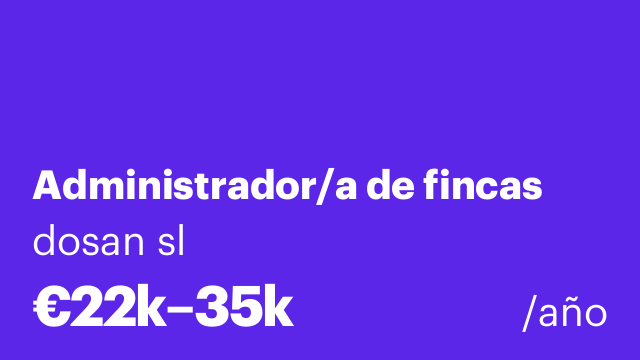 Administrador/a de fincas
