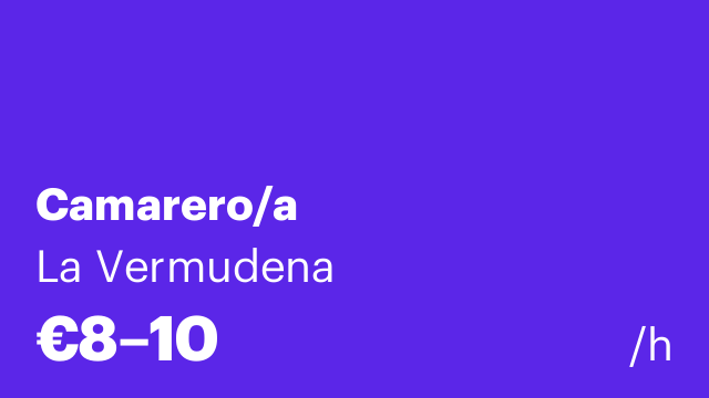 Camarero/a
