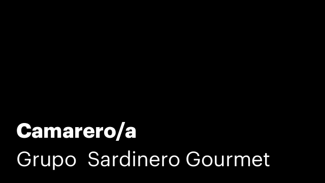 Camarero/a