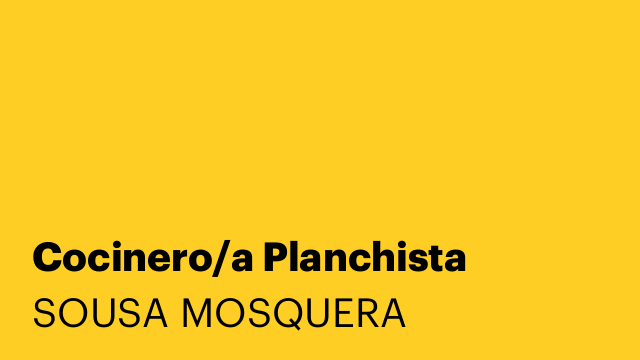 Cocinero/a Planchista