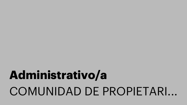 Administrativo/a