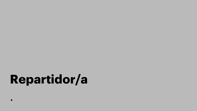 Repartidor/a