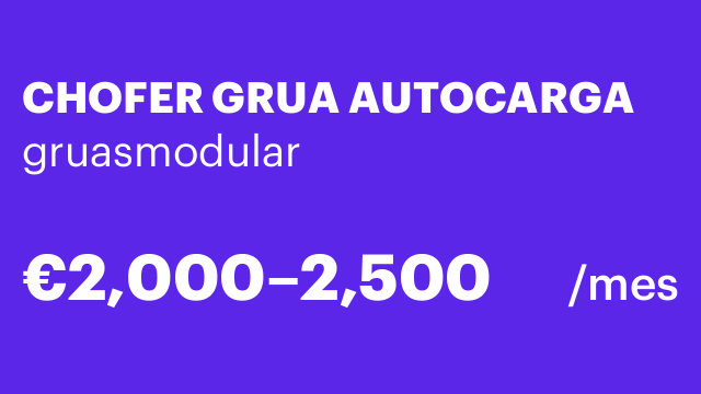 CHOFER GRUA AUTOCARGA