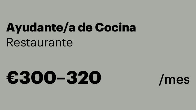 Ayudante/a de Cocina