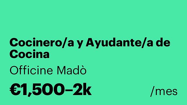 Cocinero/a y Ayudante/a de Cocina