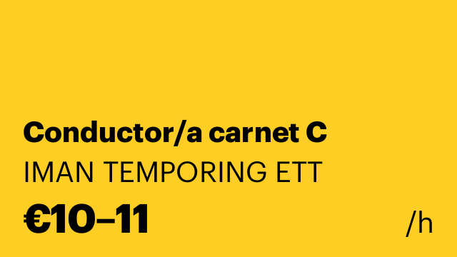 Conductor/a carnet C