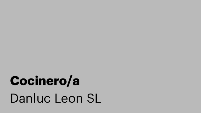 Cocinero/a