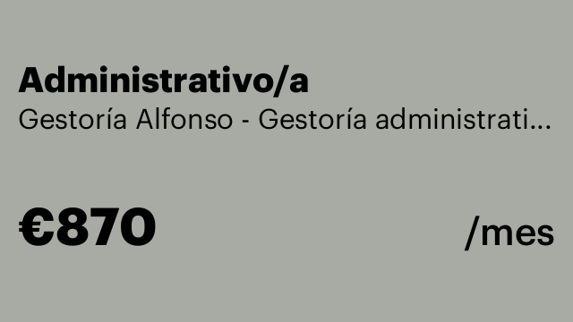 Administrativo/a