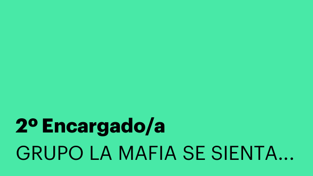 2º Encargado/a