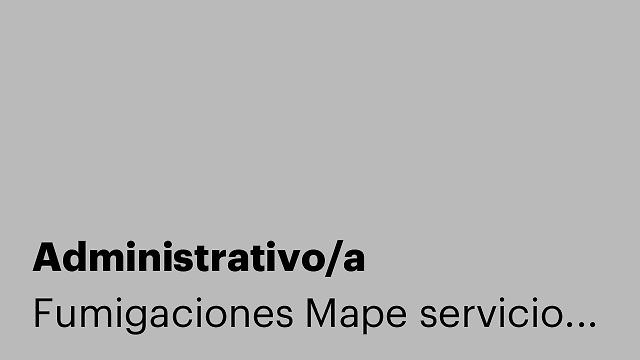 Administrativo/a