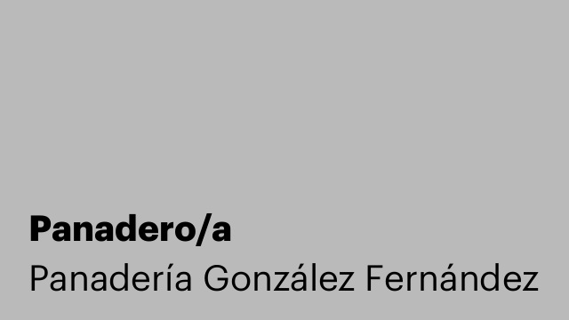 Panadero/a