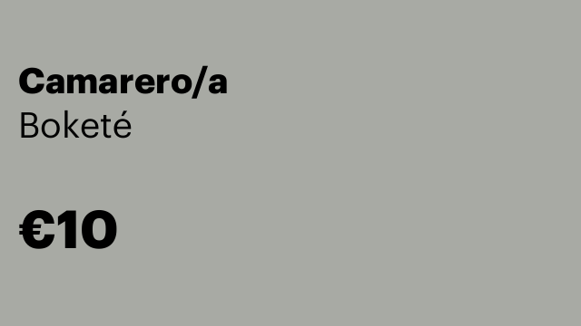 Camarero/a